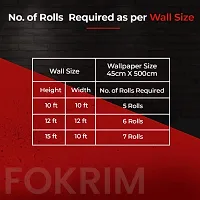 FOKRIM Wooden Wallpaper for Walls (45x500cm)(Length 5-Meter) Sticker Wallpaper Wallpaper for Furniture Peel and Stick Removable Self Adhesive Waterproof Wall Stickers-thumb4