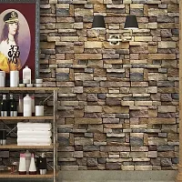 FOKRIM Stone Wallpaper Brick Self-Adhesive Peel and Stick Wallpaper for Wall 45x300cm-thumb3