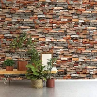 FOKRIM Brick Wallpaper Peel and Stick Wall Sticker, Stone Wallpaper (300 cm X 45 cm)-thumb4