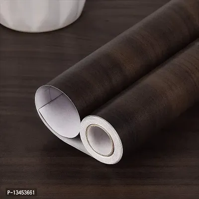 FOKRIM Dark Wood Wallpaper (200x45cm) Sticker Wallpaper roll Removable Waterproof Wallpaper for Kitchen Door Countertops Cabinets Shelves Decorative