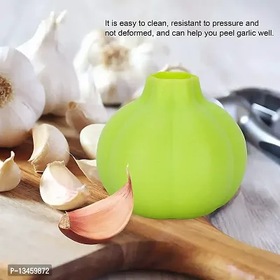 FOKRIM Silicone Magic Garlic Peeler Rubber (Pack of - 2 pcs)-thumb2