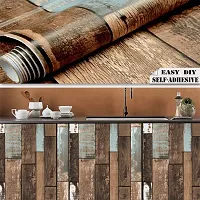 FOKRIM Wooden Wallpaper for Walls (45x500cm)(Length 5-Meter) Sticker Wallpaper Peel and Stick Removable Self Adhesive Waterproof Wallpaper-thumb3