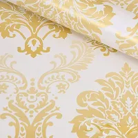 FOKRIM Dmask White Golden Wallpaper 45X500 cm ( Gold )-thumb4