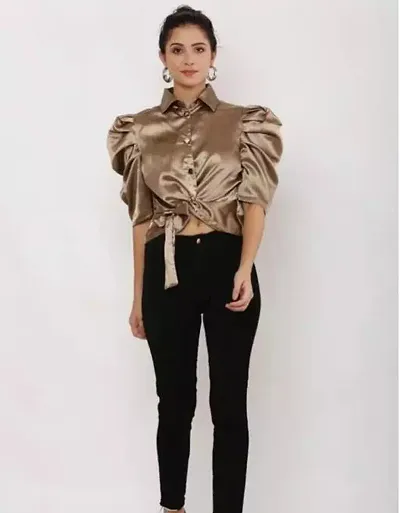 Elegant Satin Top For Women