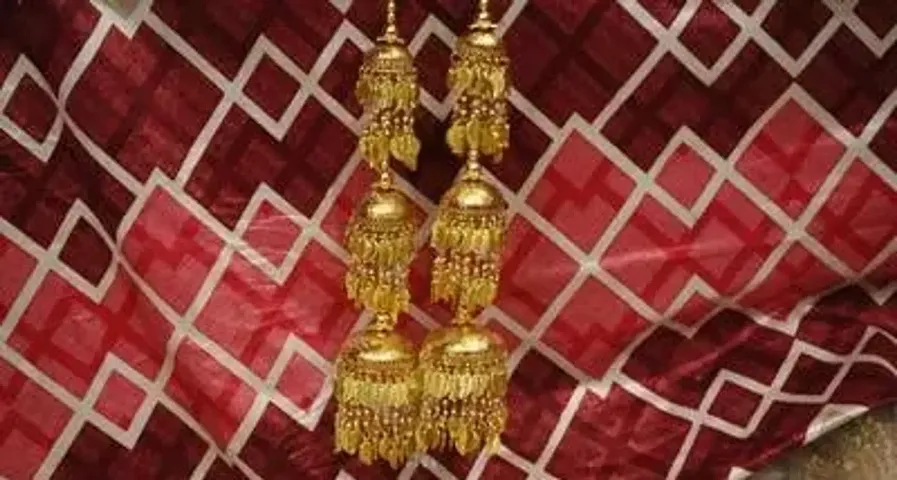 Stylish Fancy Designer Brass Jhumkas For Women