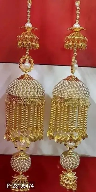 Stylish Fancy Designer Brass Jhumkas For Women-thumb0