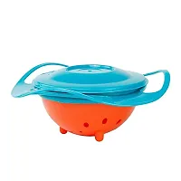 Magic Feeding Bowl Universal 360 Rotate Magic Funny Toys Baby Gyro Feeding Toy Bowl Dishes Kids Boy Girl Spill Proof Bowl (Multicolor, Pack of 1)-thumb4