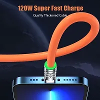 3-in-1 Cable 6 A 1.5 m Nylon Braided 3 in 1 Charger Cable Portable Retractable 120Watt High Speed Super Fast Charging Cable-thumb4