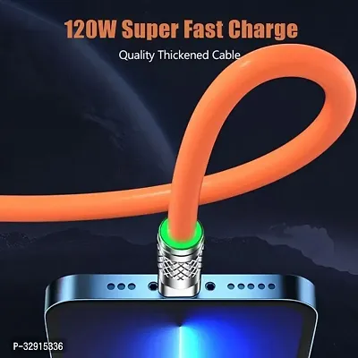 3-in-1 Cable 6 A 1.5 m Nylon Braided 3 in 1 Charger Cable Portable Retractable 120Watt High Speed Super Fast Charging Cable-thumb5