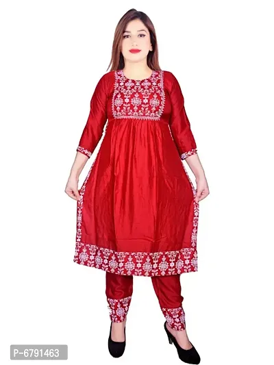 Beautiful Rayon Stitched Kurta Bottom Set-thumb0