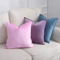 Khooti Decorative C2 Velvet Cushion Cover (Pack of 4)-thumb3