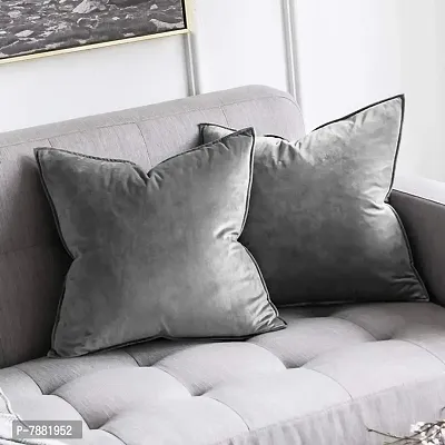 Khooti Decorative C2 Velvet Cushion Cover (Pack of 1)