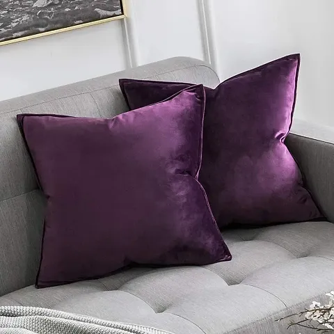 Khooti Decorative C2 Velvet Cushion Cover (Pack of 4)