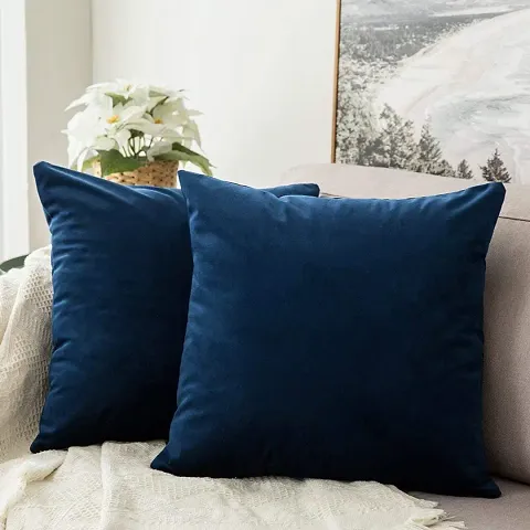 Khooti Velvet Cushion Cover (Pack of 2)