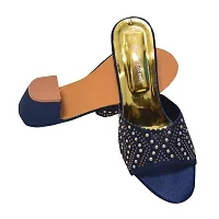 Women Stylish Blue Heel Sandal 314-thumb2