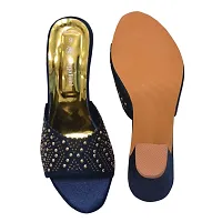 Women Stylish Blue Heel Sandal 314-thumb4