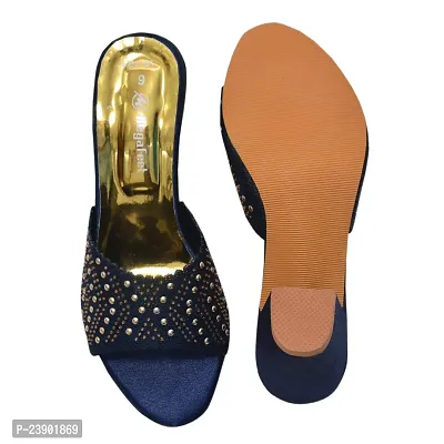 Women Stylish Blue Heel Sandal 314-thumb5