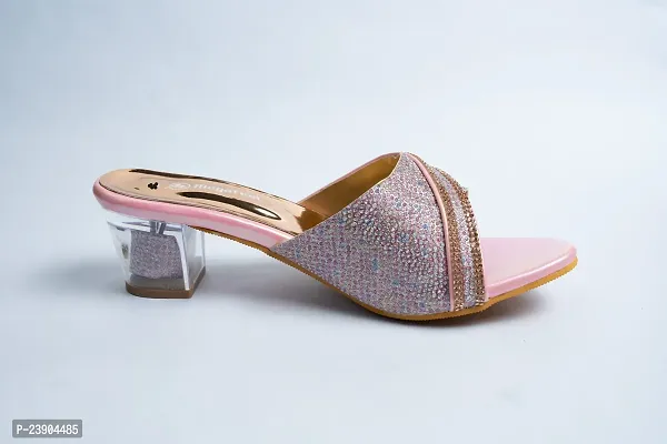 Women Stylish Glass Heel Sandal 342-thumb2