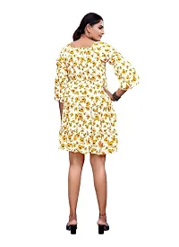 YELLOW BUTTER FLY DRESS-thumb3