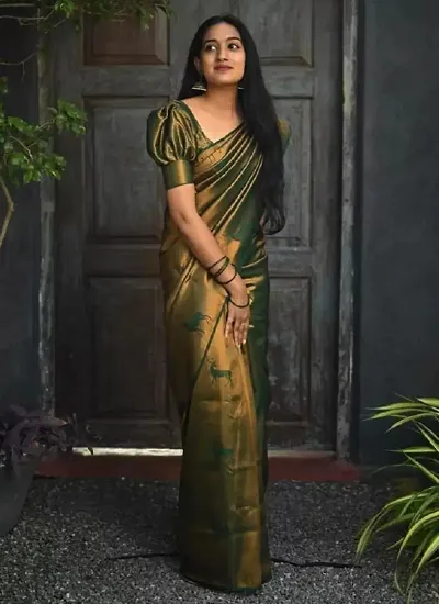  Art Silk Saree with Blouse piece 