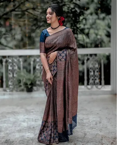 Hot Selling Art Silk Saree with Blouse piece 