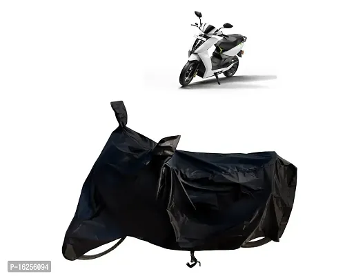 Horseyaart - Bike Cover Waterproof Compatible for Ather 450X UV Protection  Dustproof Bike Cover/Scooty Cover/Activa Cover Waterproof (Black Premium Waterproof)-thumb0