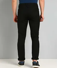 Stylish Black Denim Mid-Rise Jeans For Men-thumb1