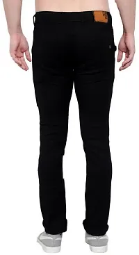 Stylish Black Denim Mid-Rise Jeans For Men-thumb4