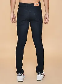 Comfortable Black Denim Mid-Rise Jeans For Men-thumb1