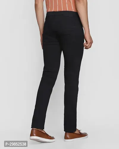 Comfortable Black Denim Mid-Rise Jeans For Men-thumb2