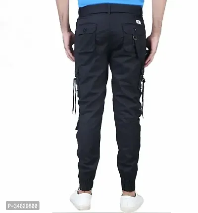 Elegant Cotton Solid Cargos For Men-thumb2