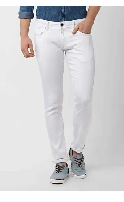 Stylish Blend Mid-Rise Jeans For Men