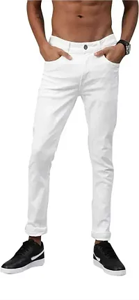 Stylish Blend Mid-Rise Jeans For Men