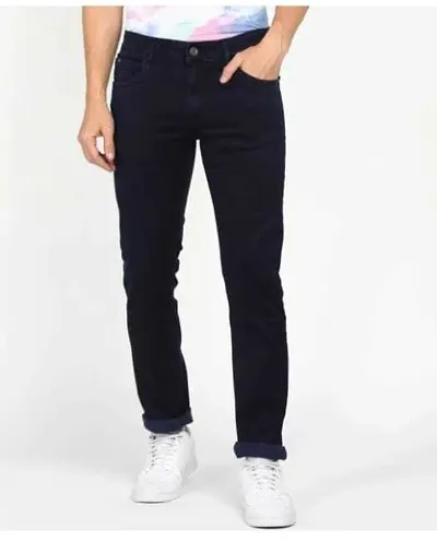 Stylish Denim Mid-Rise Jeans For Men