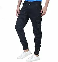 Elegant Cotton Solid Cargos For Men-thumb2