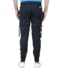 Elegant Cotton Solid Cargos For Men-thumb1