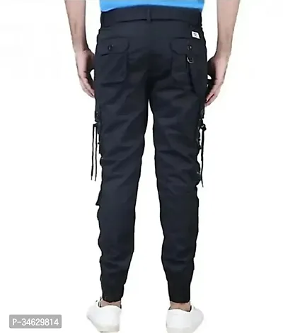 Elegant Cotton Solid Cargos For Men-thumb2