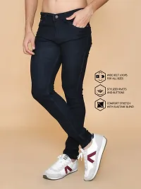 Stylish Black Denim Mid-Rise Jeans For Men-thumb3