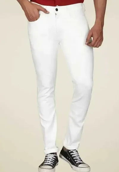 Stylish Blend Mid-Rise Jeans For Men