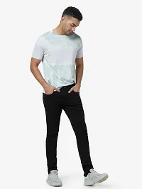 Comfortable Black Cotton Blend Mid-Rise Jeans For Men-thumb2