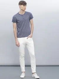 ether Stylish White Cotton Blend Mid-Rise Jeans For Men-thumb4