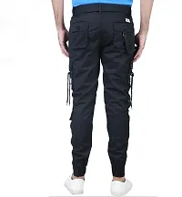 Elegant Cotton Solid Cargos For Men-thumb1