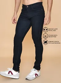 Stylish Black Denim Mid-Rise Jeans For Men-thumb2