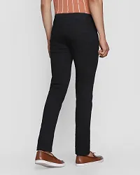 Stylish Black Denim Mid-Rise Jeans For Men-thumb1