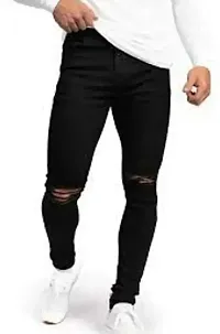 Trendy Cotton Blend Jeans For Men-thumb1