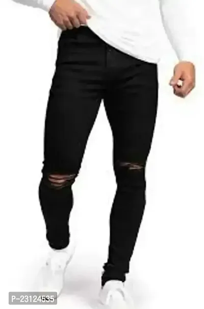 Trendy Cotton Blend Jeans For Men-thumb2