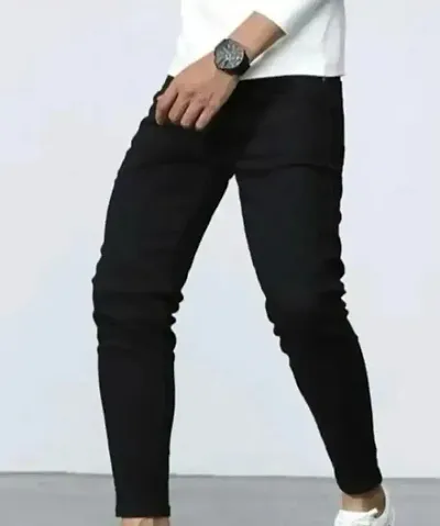 Trendy Solid Jeans For Men