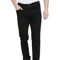 MEN PLAIN BLACK JEANS-thumb1