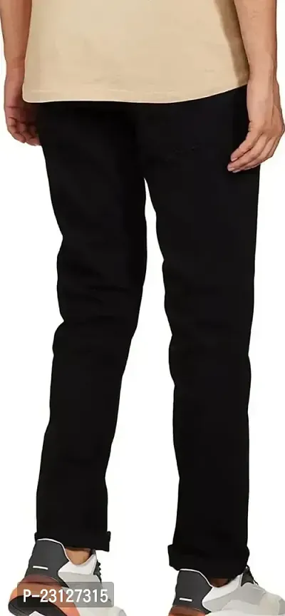 MEN PLAIN BLACK JEANS-thumb2