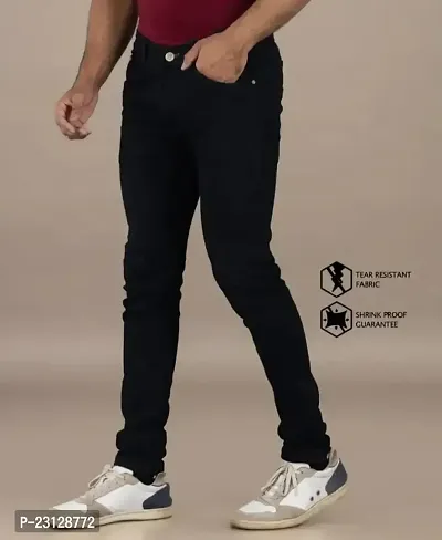 Trendy Cotton Blend Jeans For Men-thumb2